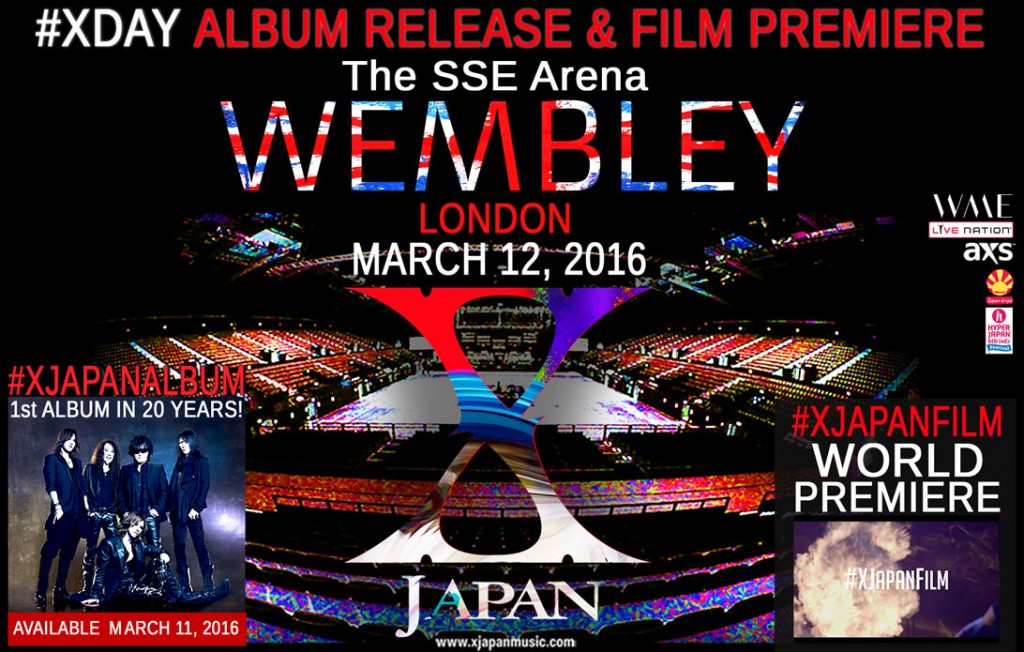 flyer du concert xjapan a wembley